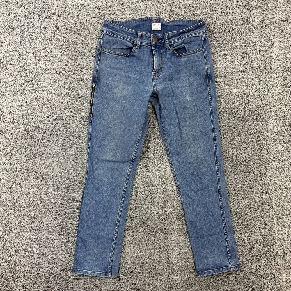 Ripton & Co Jeans Mens 30 Blue Denim Slim Straight Stretch Medium Wash Casual
